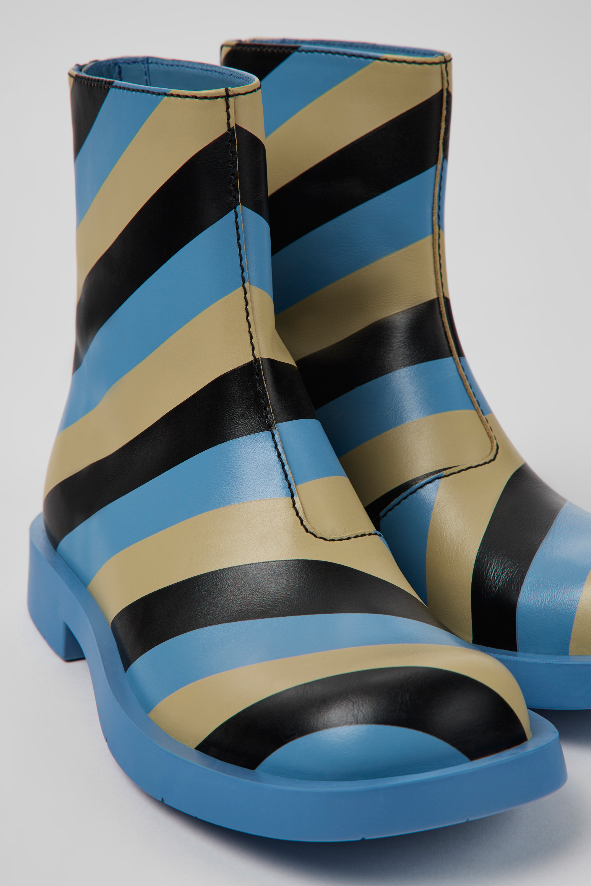 MIL 1978 - Multicolored leather ankle boots for women