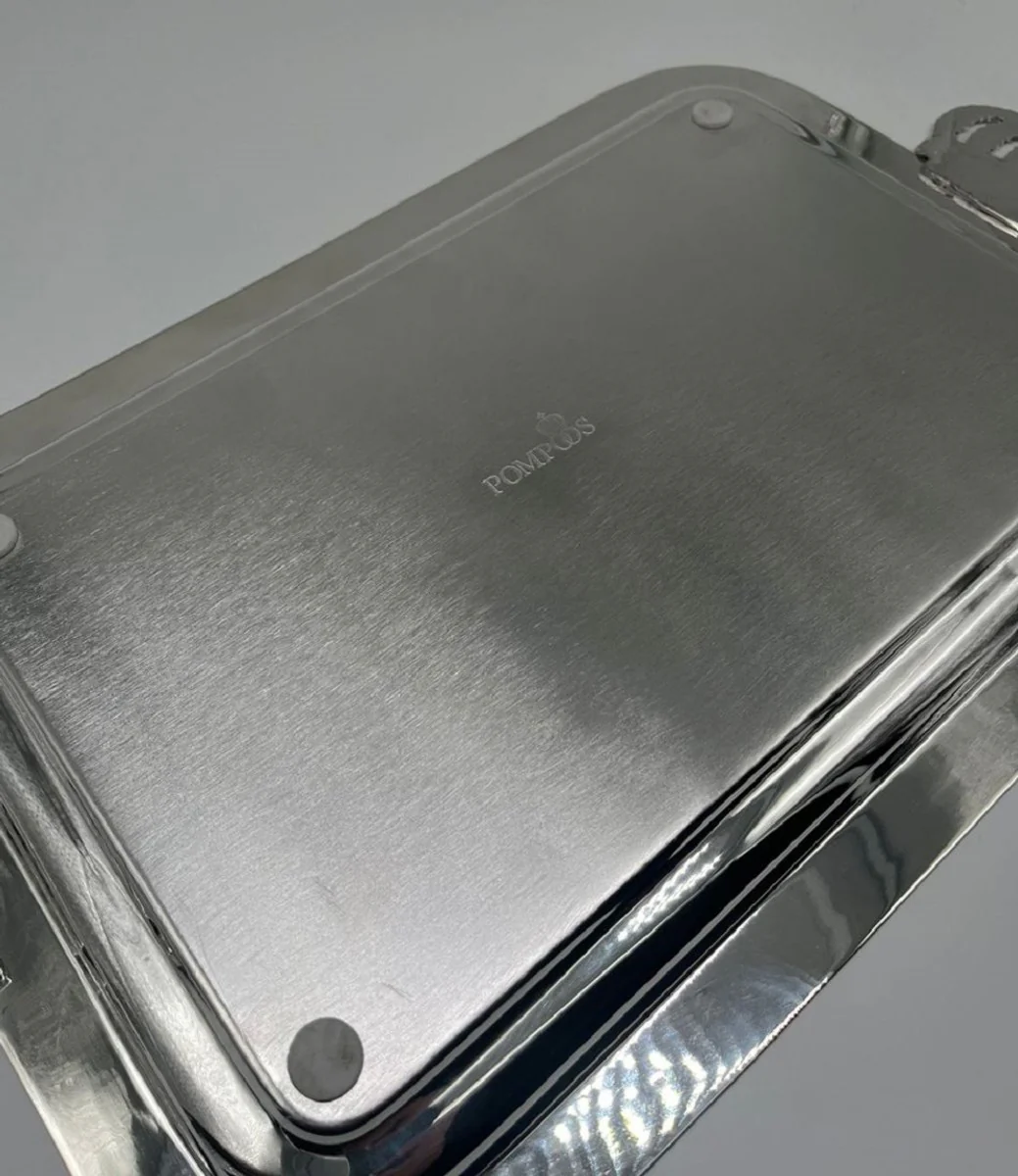 Pomp??s de Casa Padrino bandeja de servicio barroco de lujo corona plata 42 cm - dise?ada por Harald Gl??ckler