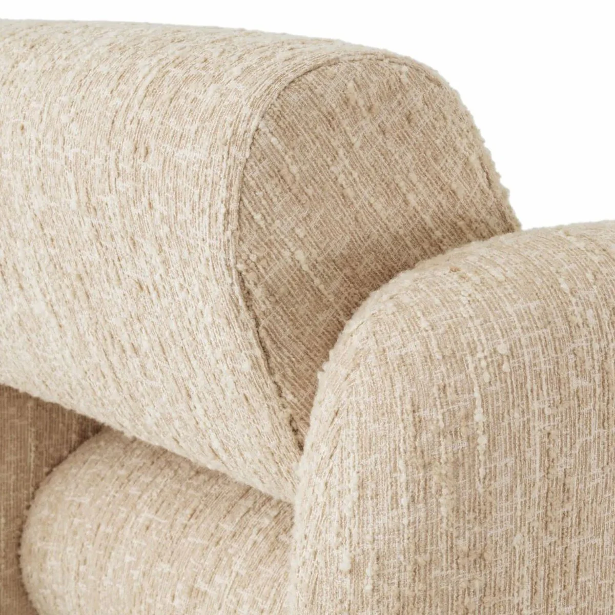 Casa Padrino Sill¨®n de Lujo Crema 100 cm - Muebles para Sala de Estar y Hotel