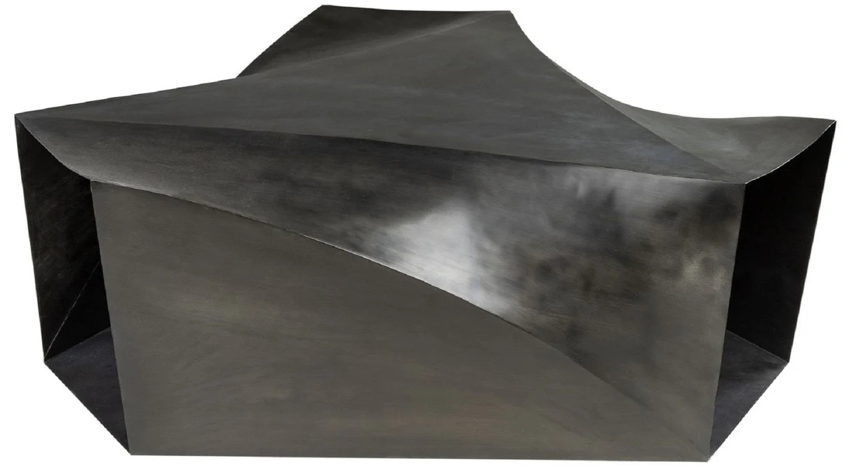 Casa Padrino mesa de centro de acero de dise?o gris oscuro 107 x 120 x A. 41 cm - Mesa de sal¨®n - Muebles de sal¨®n de dise?o