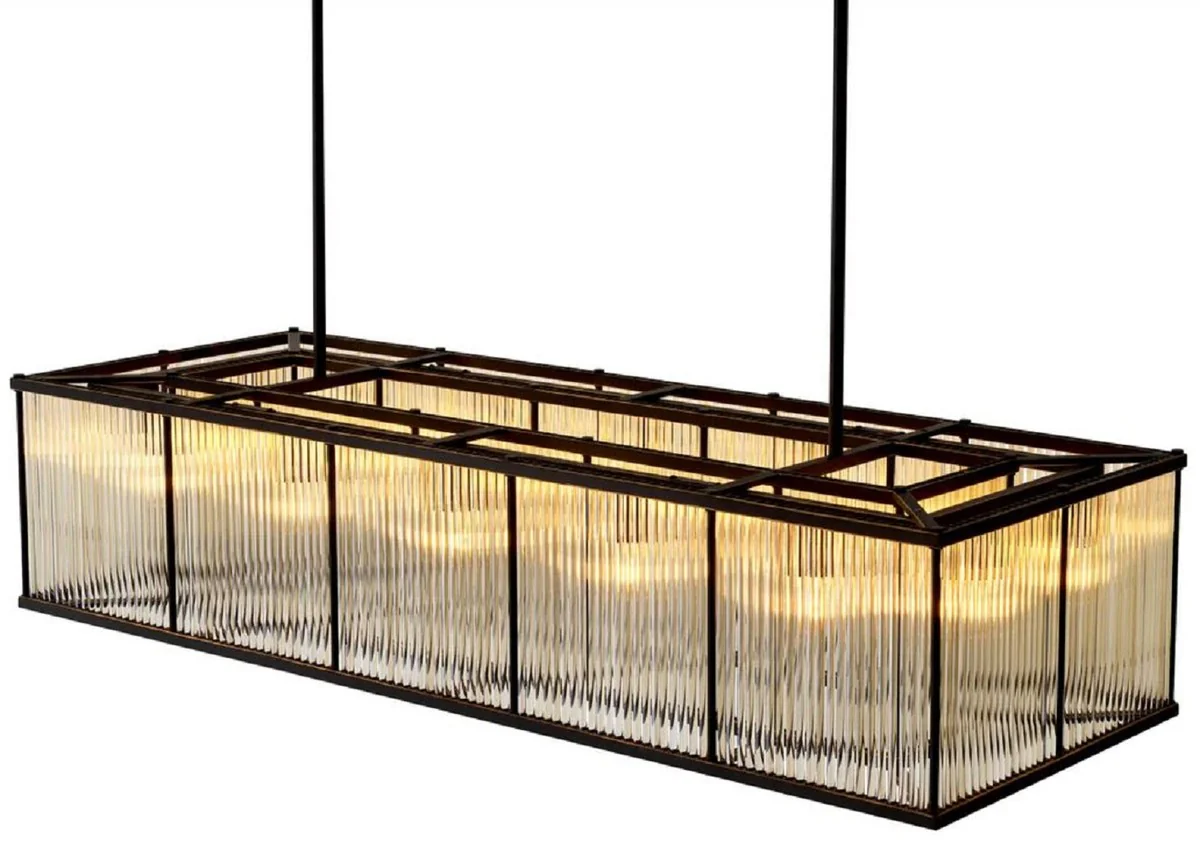 Casa Padrino l¨¢mpara de ara?a de sal¨®n de lujo bronce 140 cm