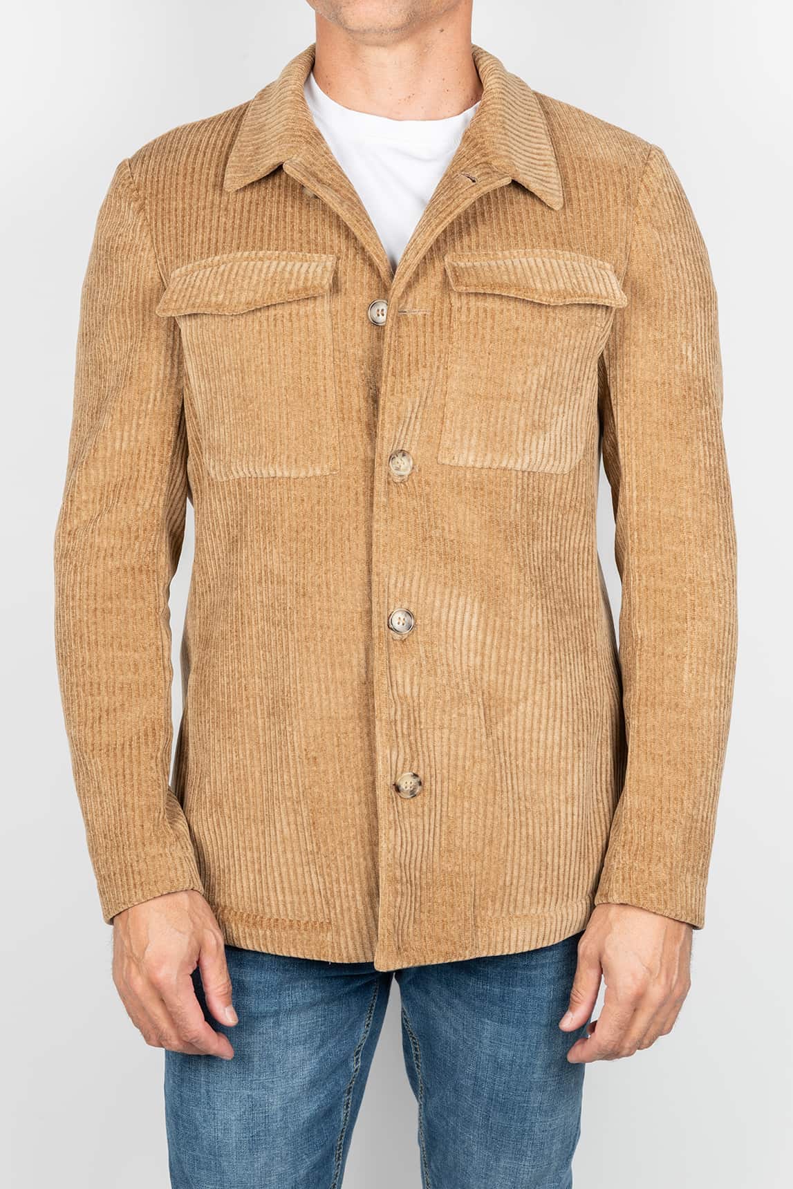 Rivera-spain Sobrecamisa camel de pana