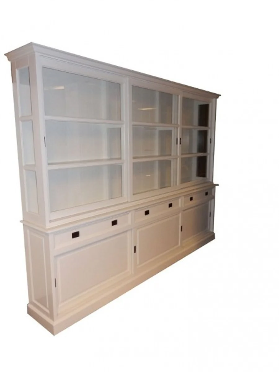 Large Shabby chic country house style cabinet with 6 doors and 3 drawers - buffet cabinet - wardrobe dining room