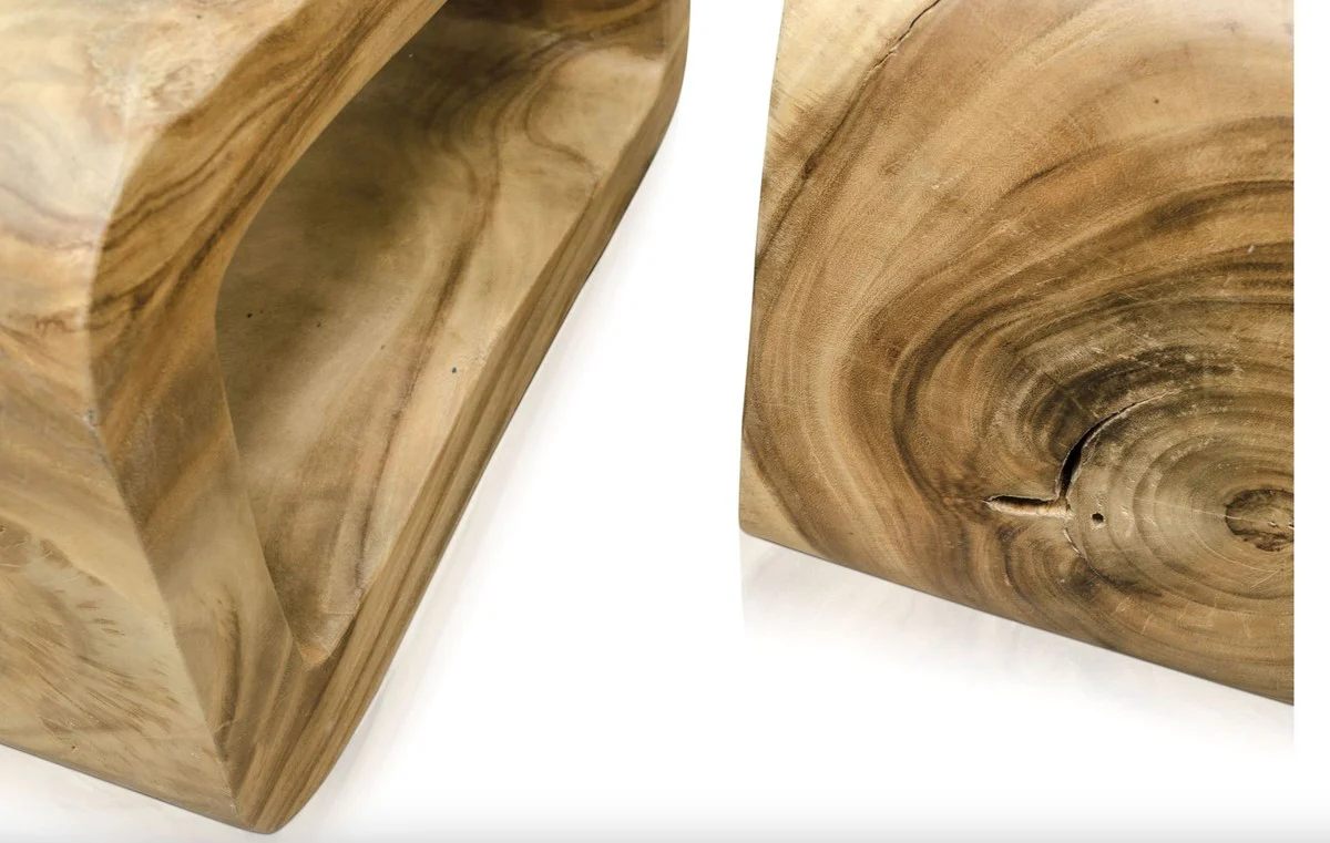 Casa Padrino mesa de auxiliar de lujo colores naturales 60 x 30 x H. 40 cm - Muebles de Sal¨®n de Dise?o