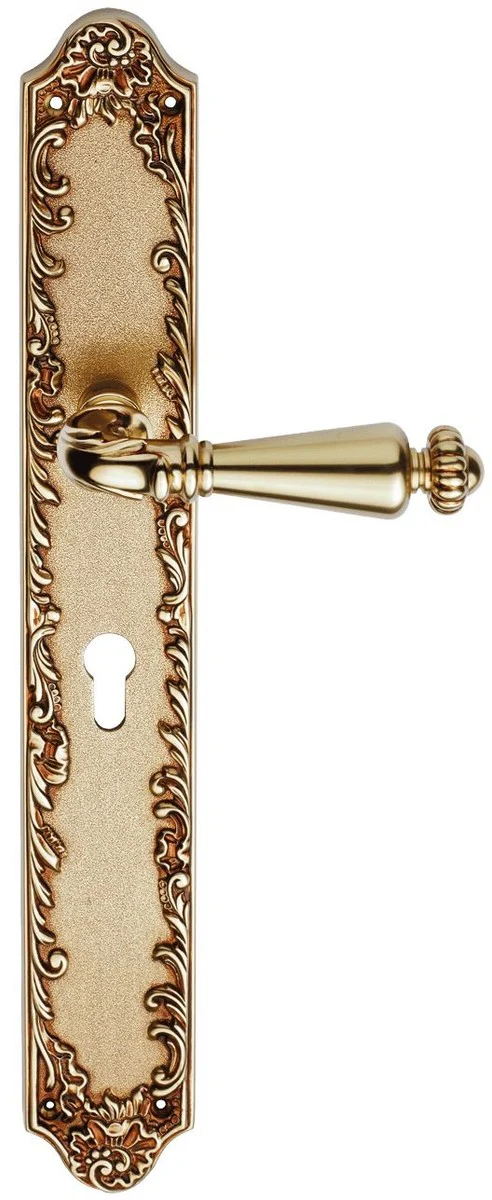 Casa Padrino conjunto de manija de puerta barroco oro franc¨¦s 15,1 x H. 40,6 cm - Colecci¨®n Barroco