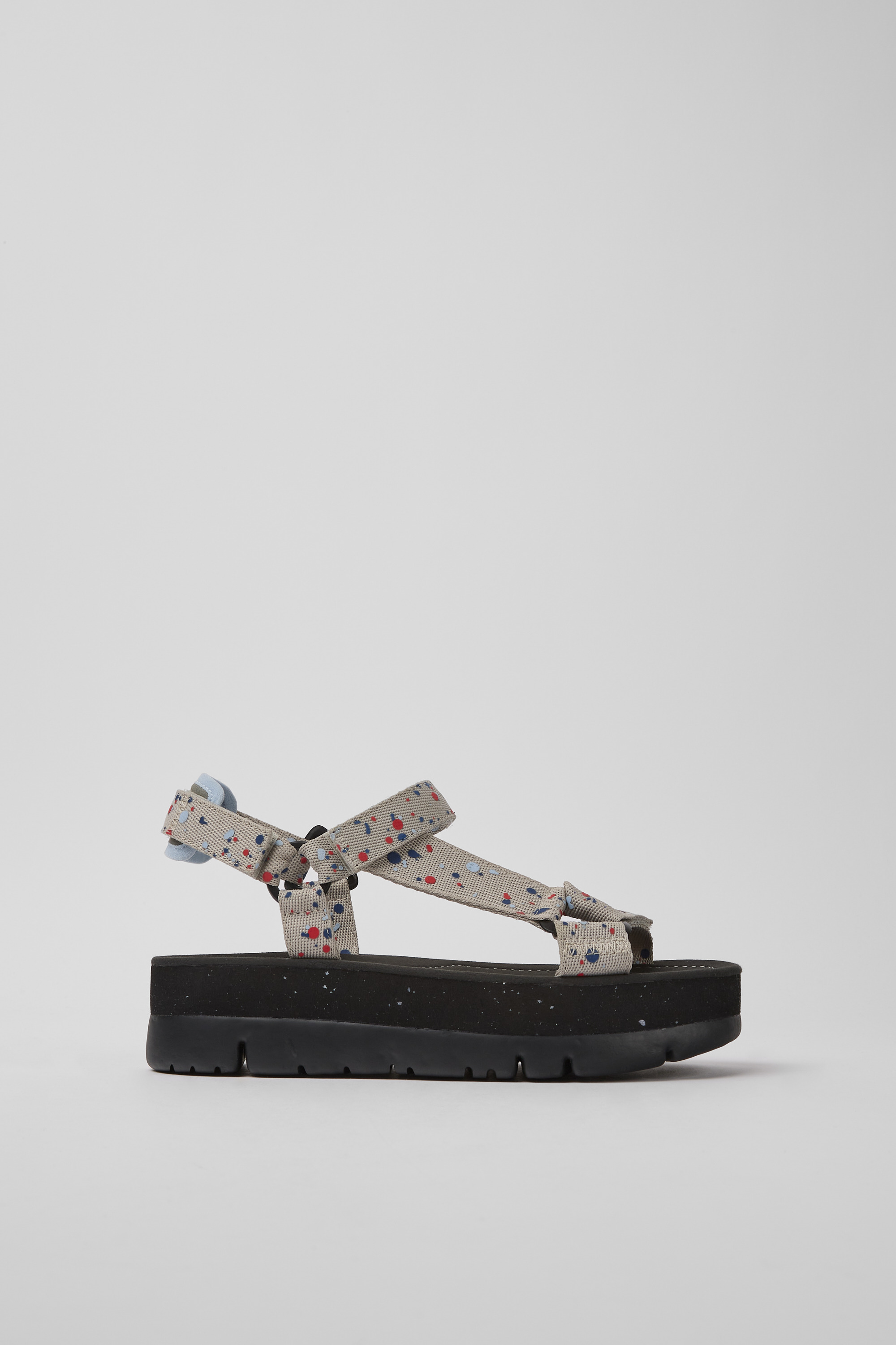 Oruga Up - Multicolored recycled PET sandals for women