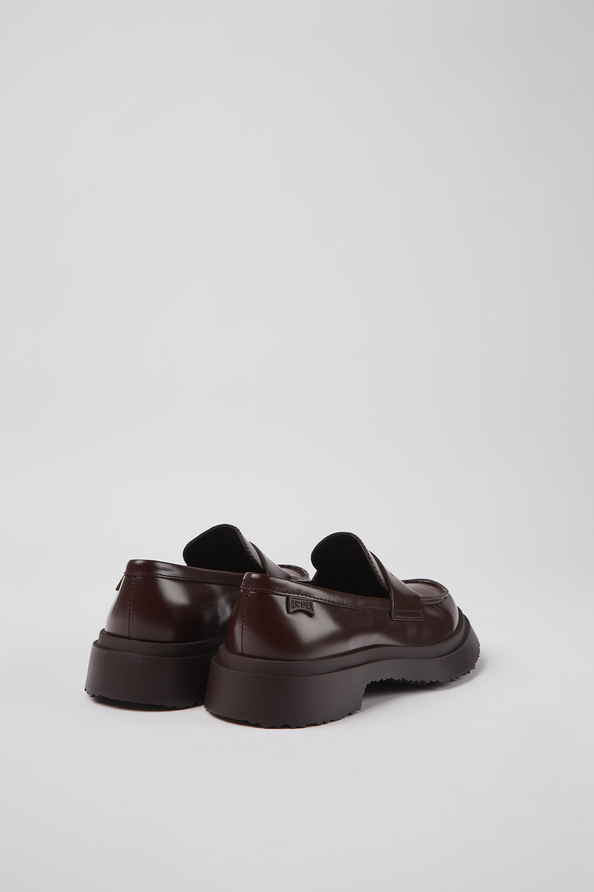 Walden - Burgundy leather loafers for women