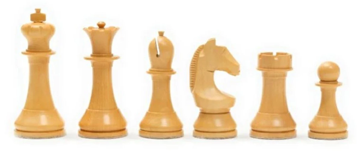 Casa Padrino conjunto de ajedrez de lujo 50 x 50 cm - Tablero de ajedrez de madera con piezas de ajedrez