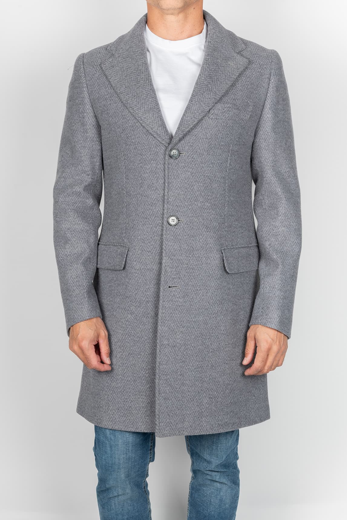 Rivera-spain Abrigo gris espiga