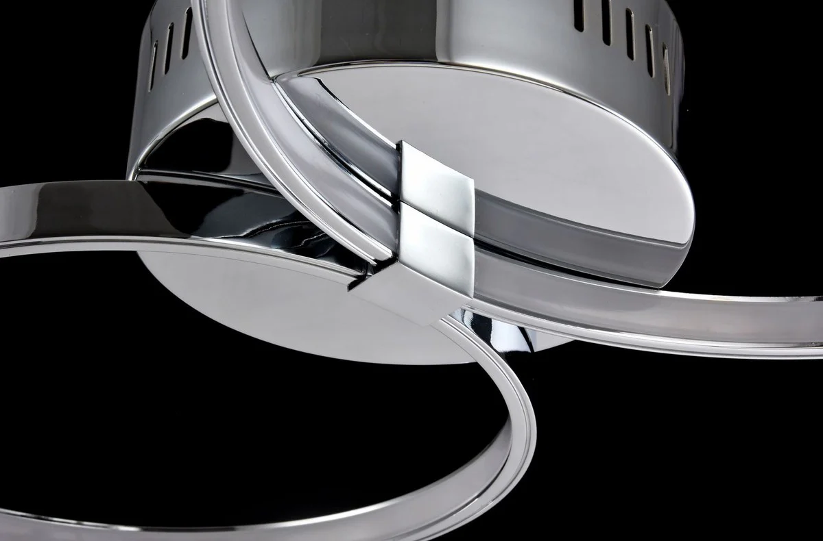 Casa Padrino aplique y luz de pared plata 74 x 44 x H. 7 cm - Luz LED Moderna