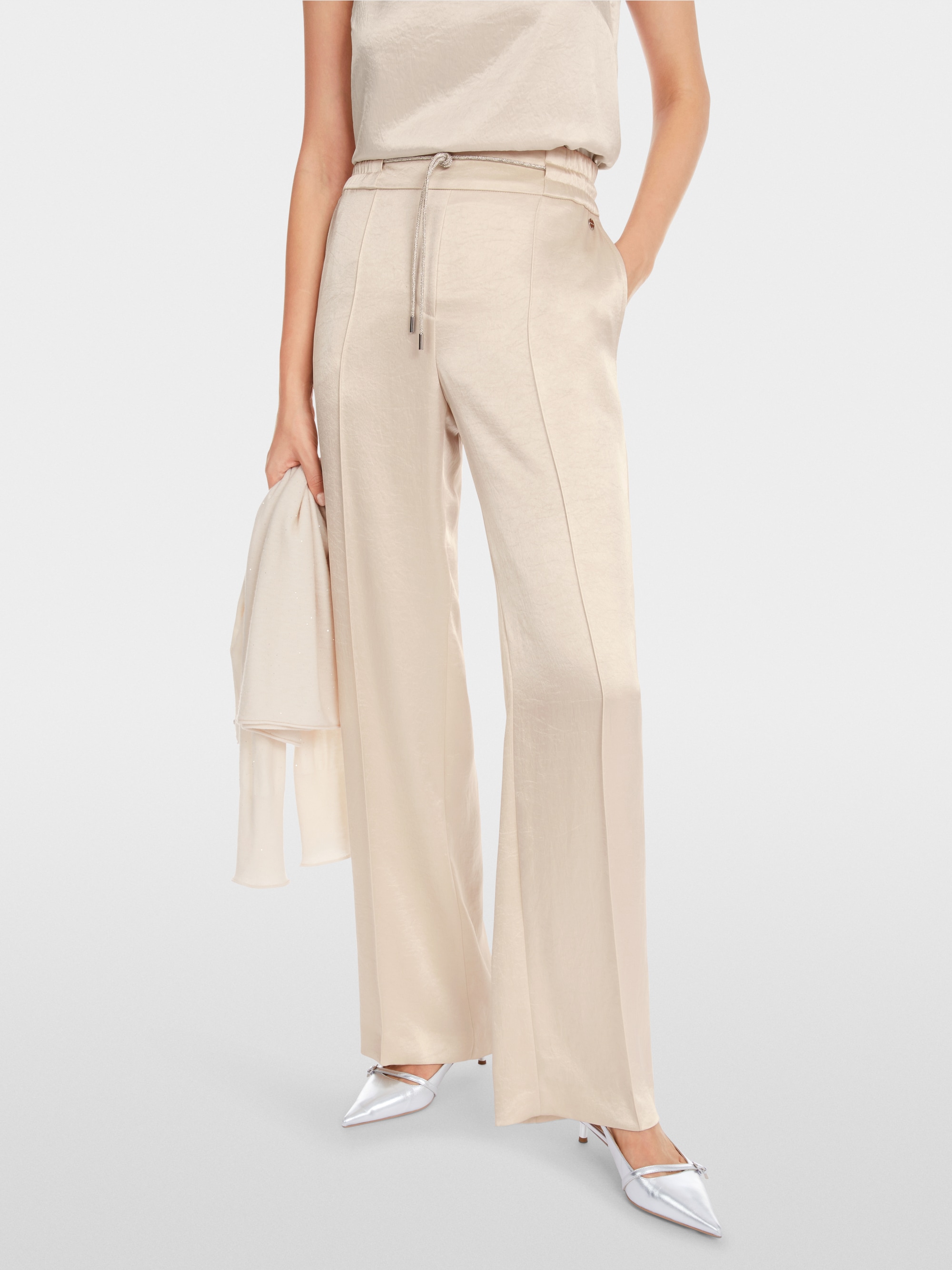 Marc-Cain WASHINGTON trousers with fine shimmer