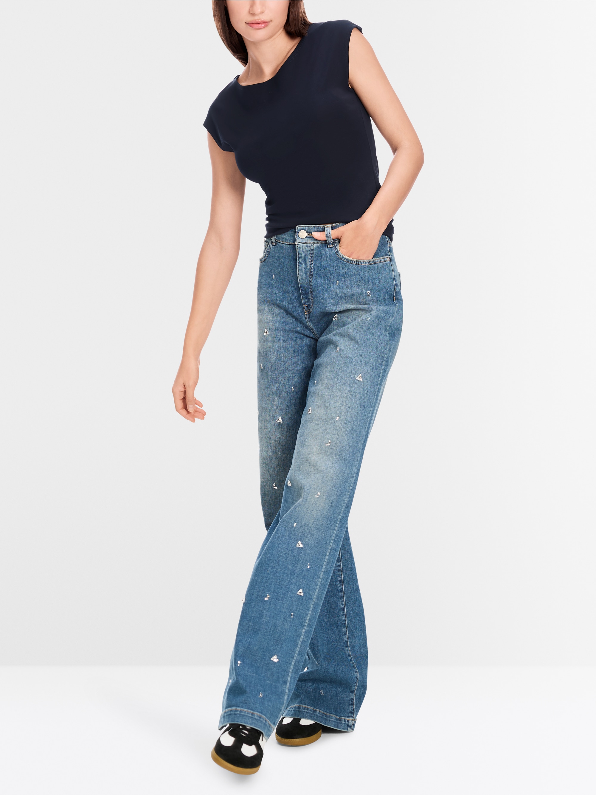 Marc-Cain Basic top with a wide neckline