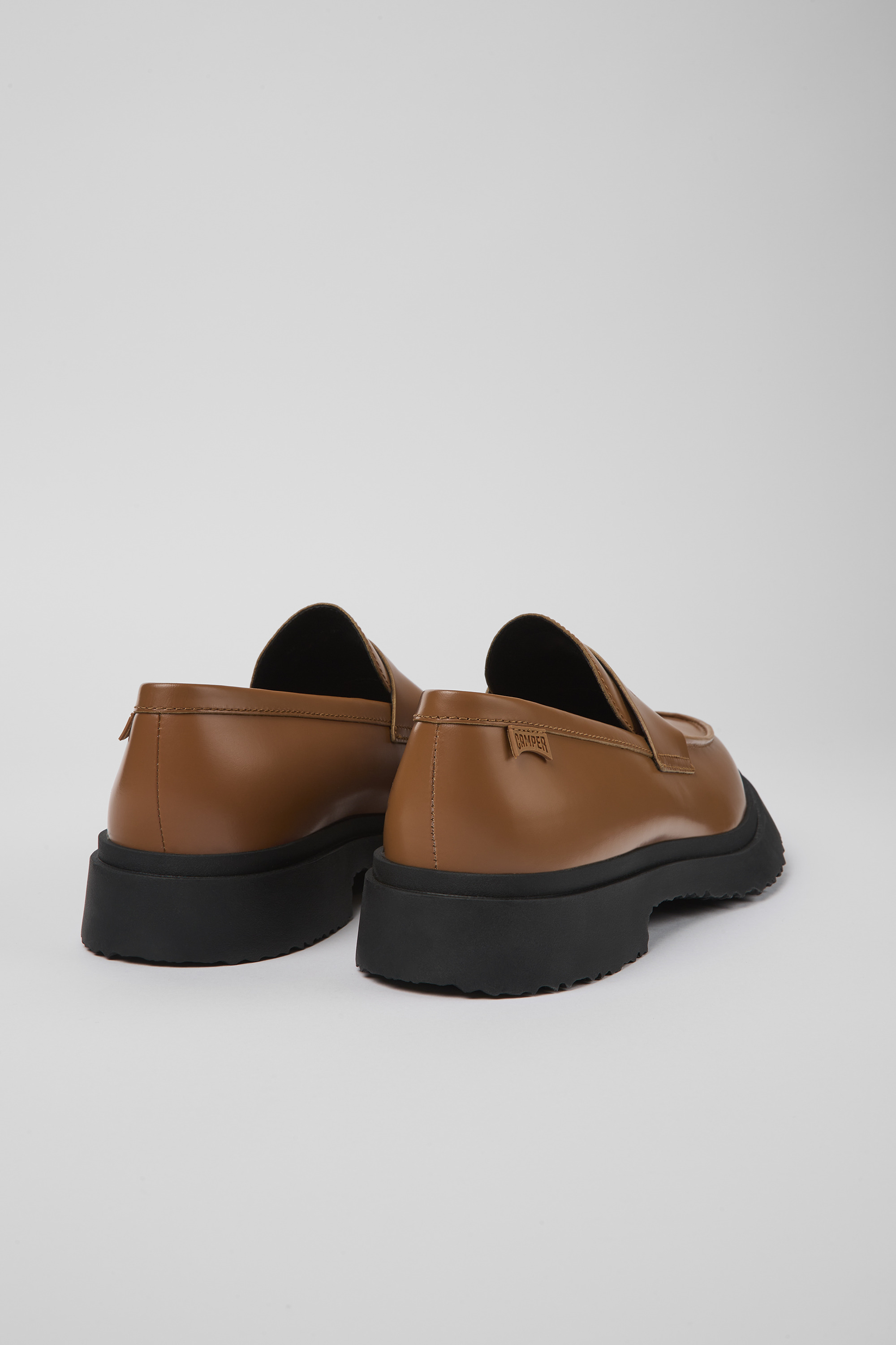 Walden - Brown leather loafers for men