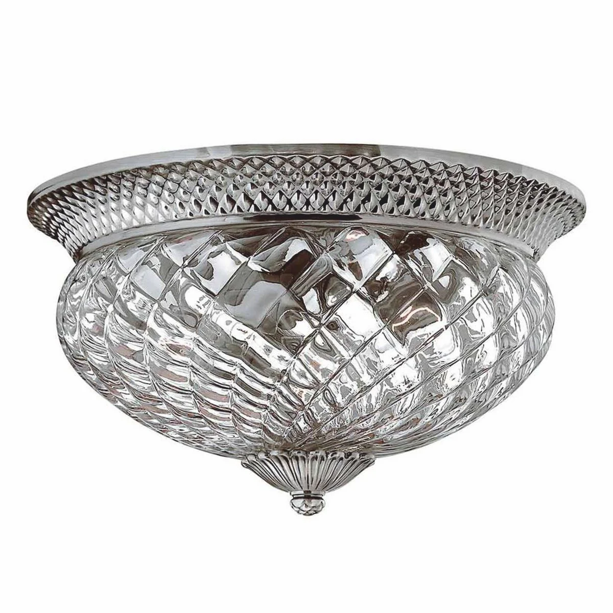 Casa Padrino l¨¢mpara de techo de cristal barroco plata antigua ? 40,6 cm