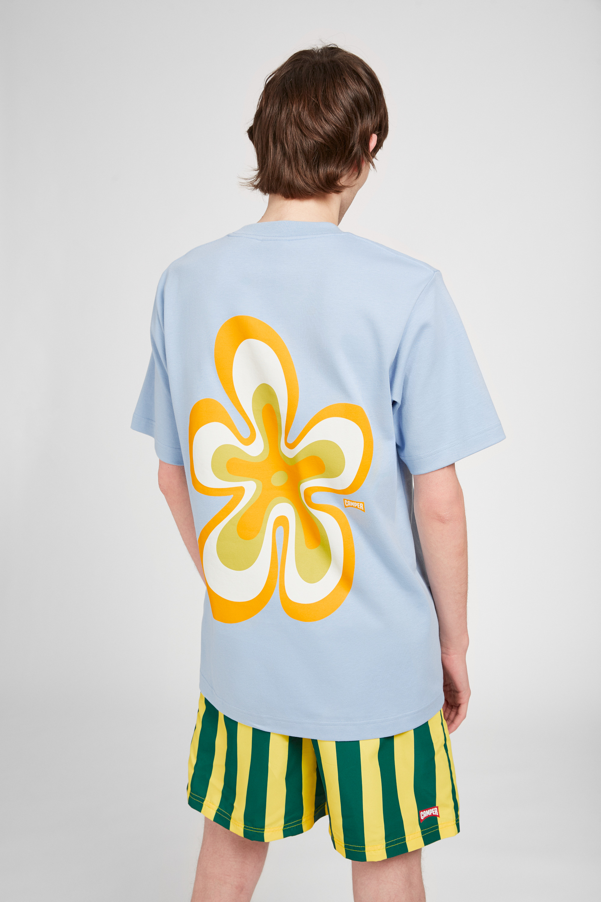 T-Shirt - Blue organic cotton T-shirt