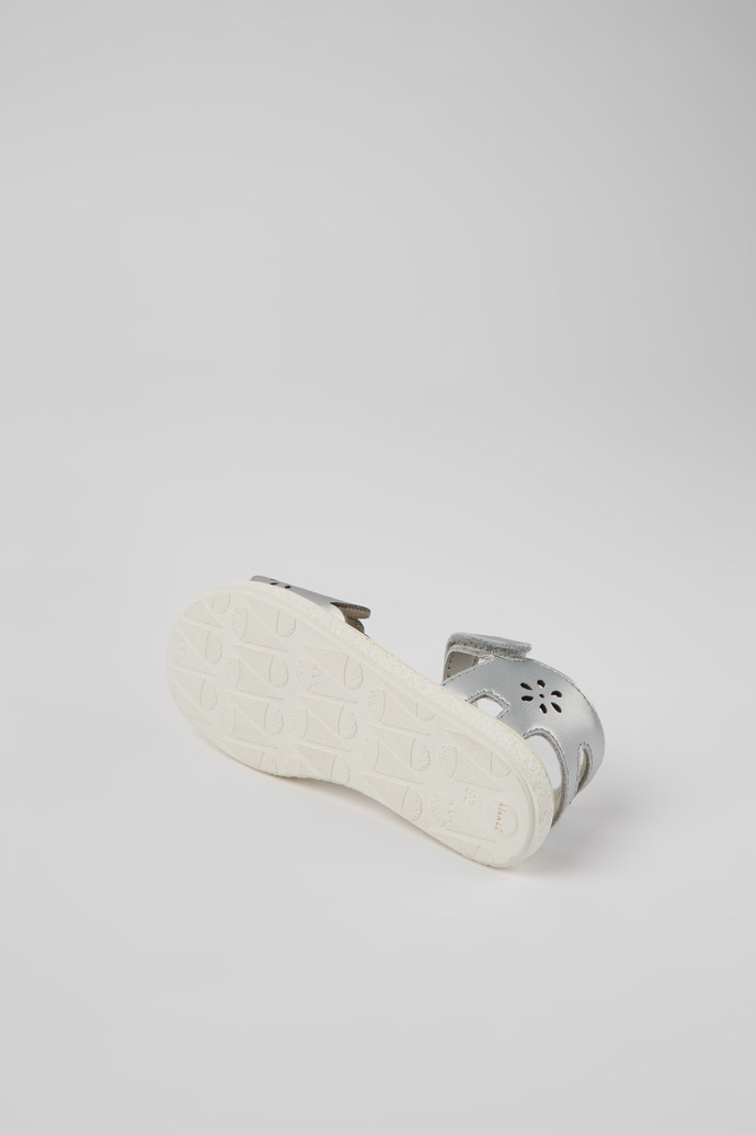 Miko Silver leather sandals for girl