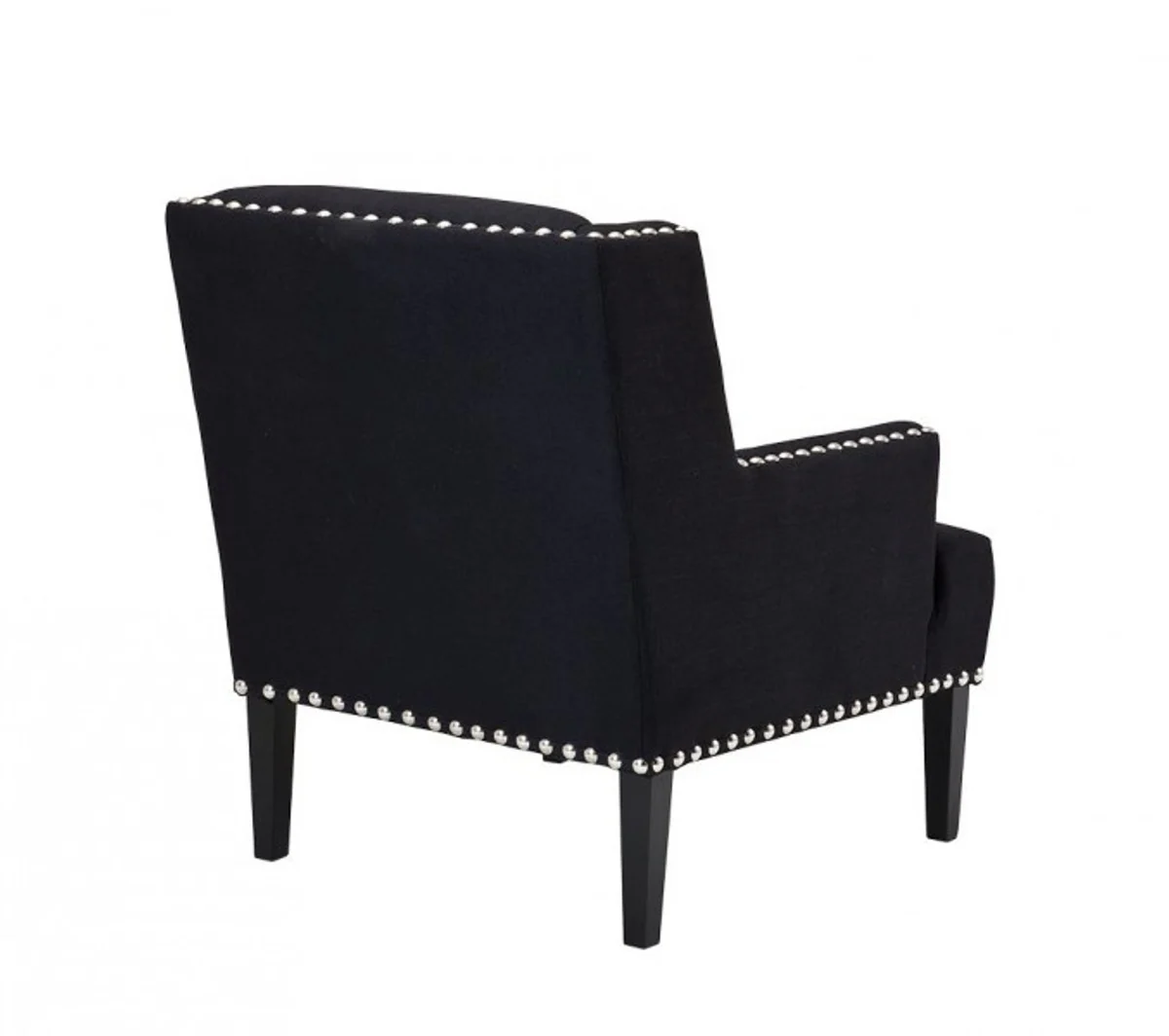 Casa Padrino designer art deco club armchair black - Luxury Club Armchair