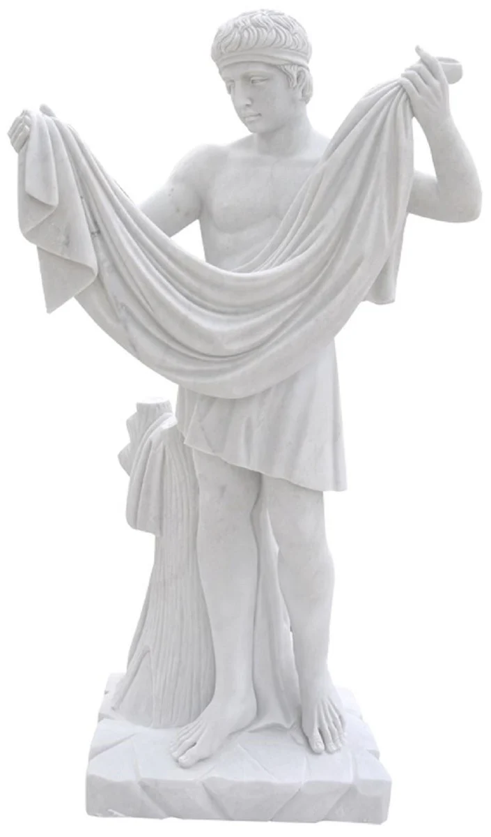 Casa Padrino Escultura de M¨¢rmol de Estilo Antiguo Romano Gris A. 120 cm