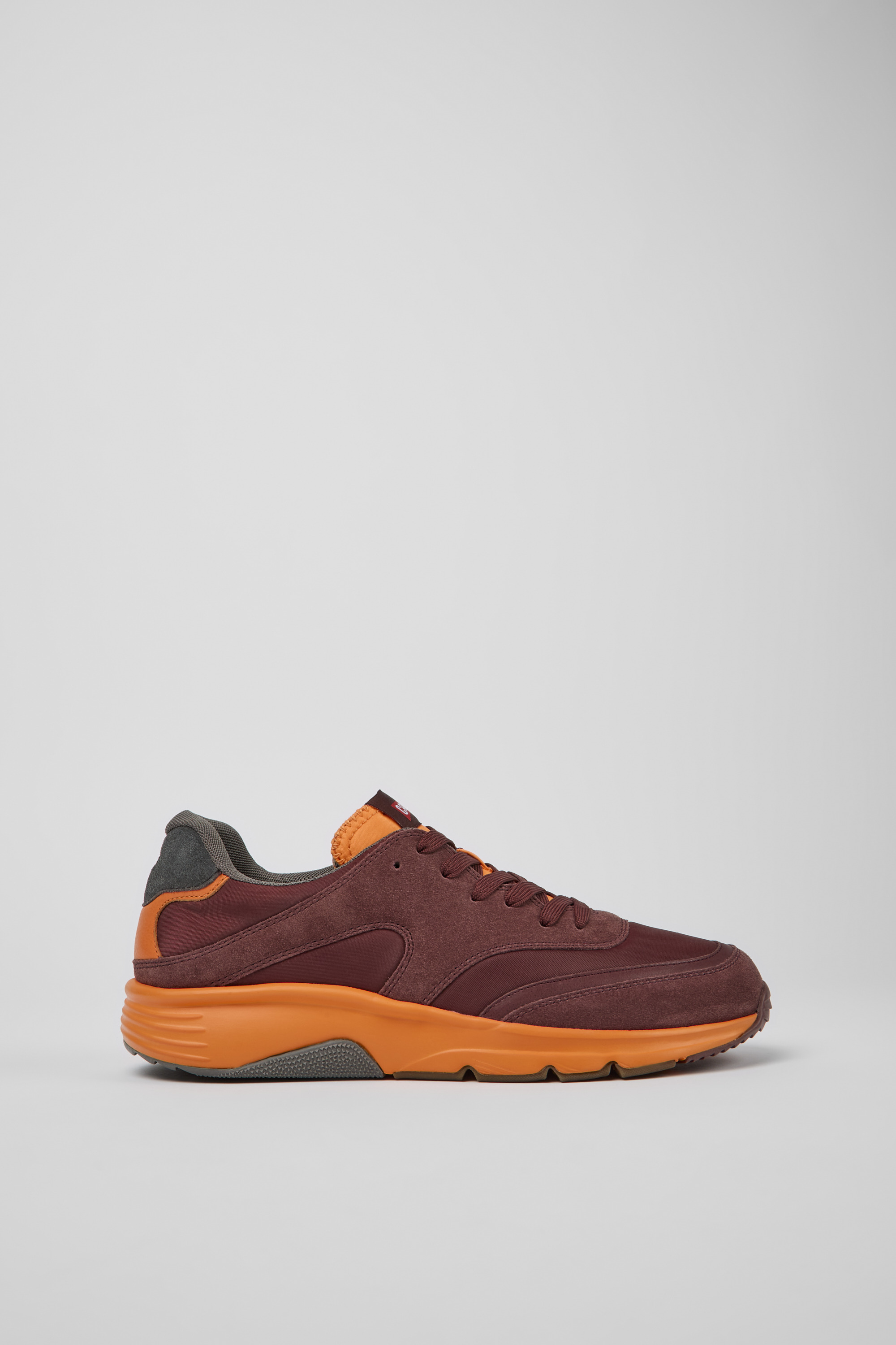 Drift - Burgundy and orange textile sneakers for men