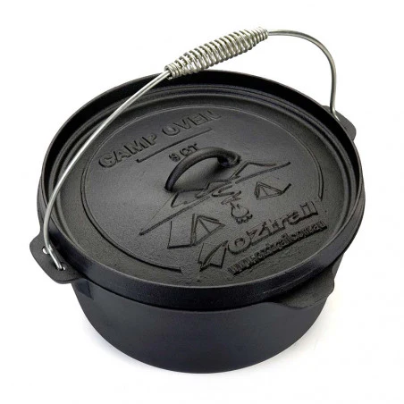 Campfire Potjie 8 L - Cazuela hierro fundido con 3 patas