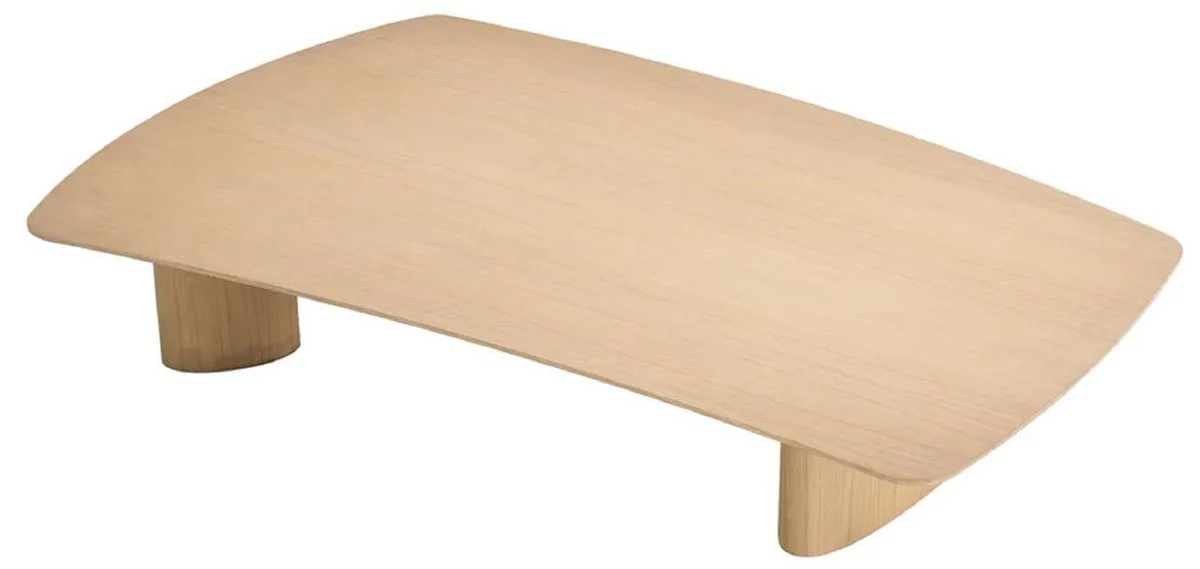 Casa Padrino mesa de centro de lujo natural 185 x 120 x A. 30 cm - Mesa de sal¨®n de madera maciza con tablero ligeramente curvado - Muebles de sal¨®n - Muebles de hotel - Muebles de lujo