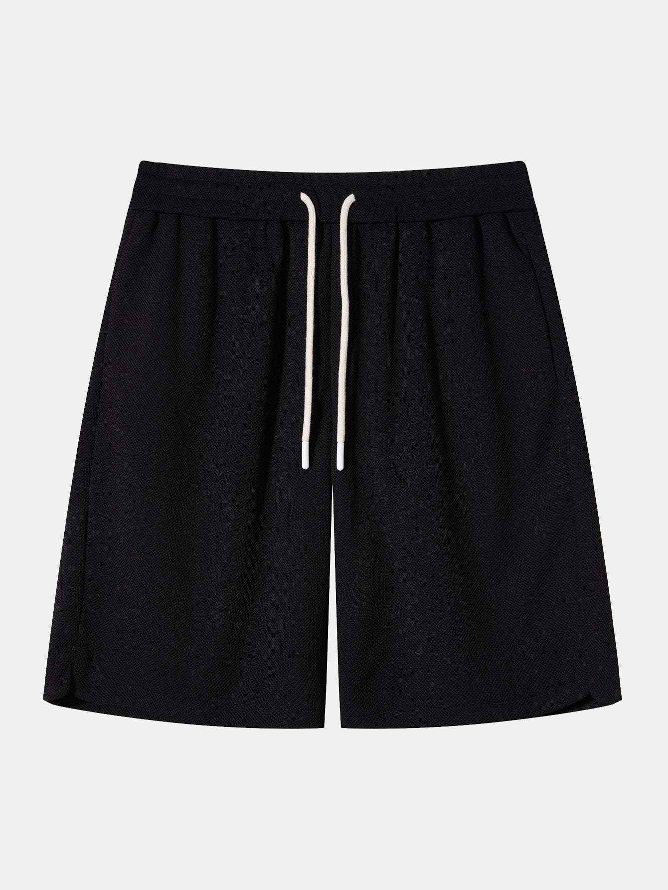 Heavy Weight Oversize T-Shirt &  Loose Fit Drawstring Waffle Shorts