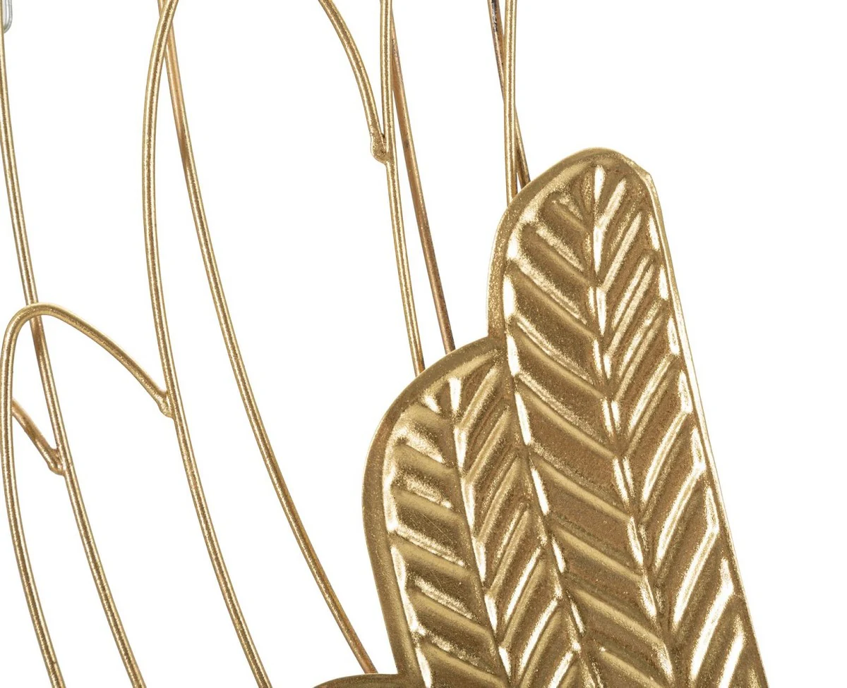 Casa Padrino conjunto de alas decorativas de pared de metal de lujo oro 105,5 cm
