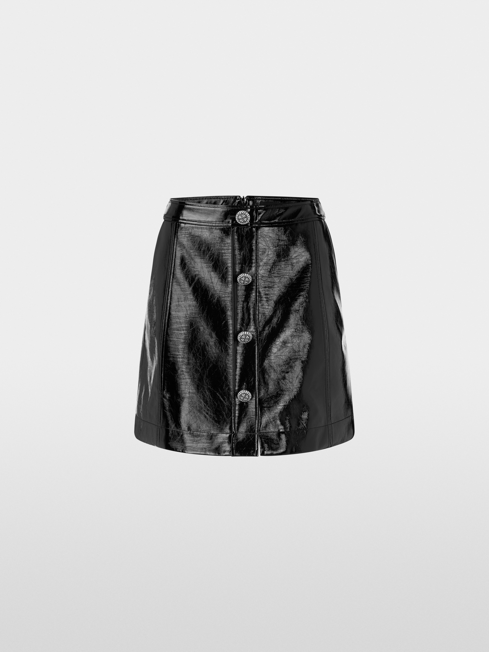 Marc-Cain Shiny mini skirt in fun leather look