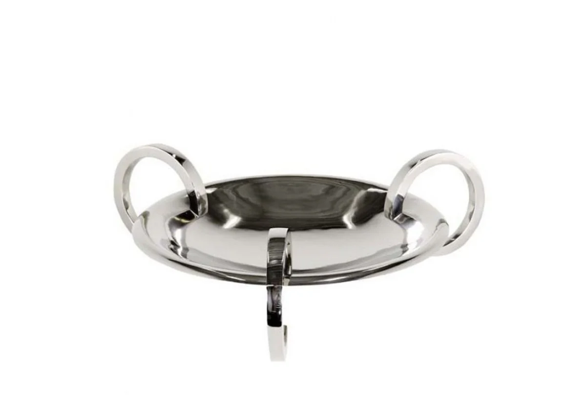 Casa Padrino designer platter nickel finish 50 x 15 cm - Flat Bowl