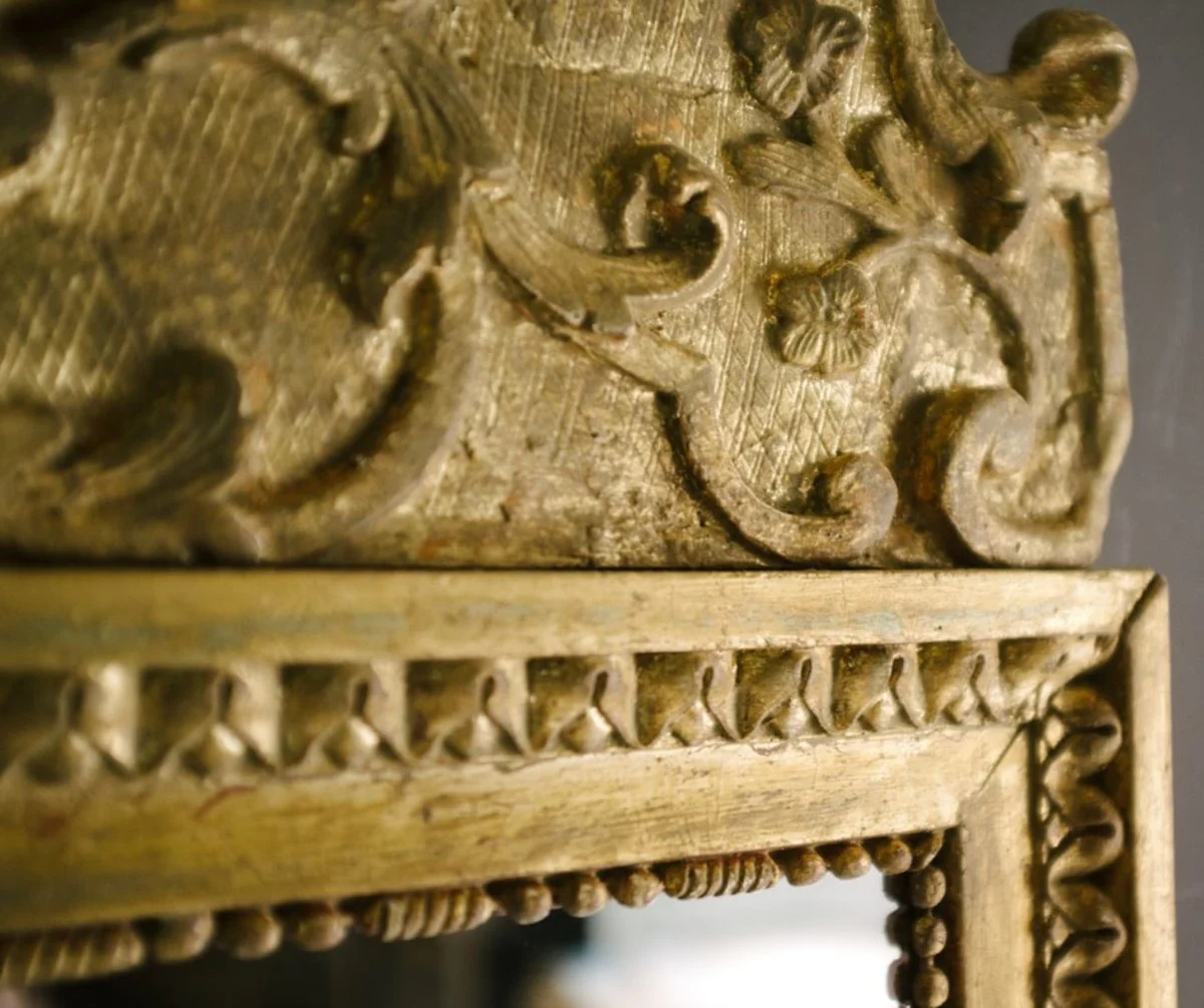 Casa Padrino Espejo de Pared Barroco Oro 58 x H. 180 cm - Magn¨ªfico Espejo de Pared con Hermosas Decoraciones