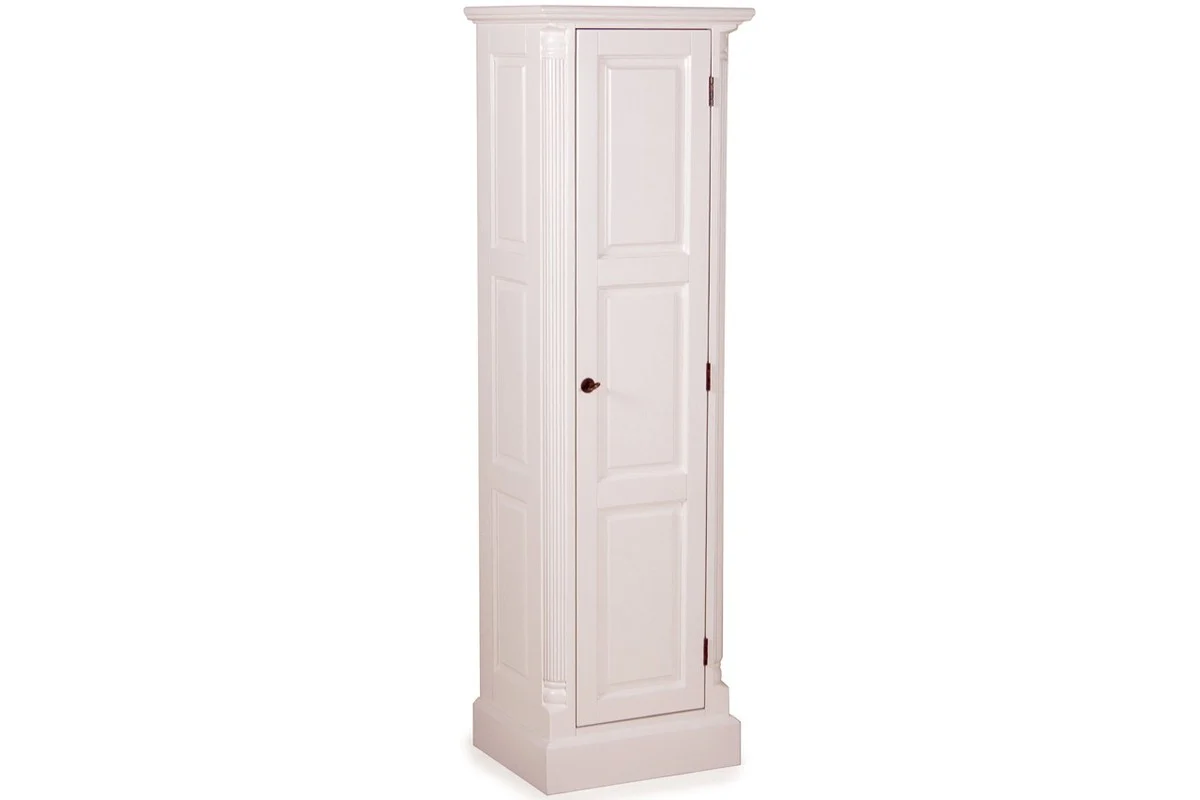 Armario de archivador Casa Padrino Country blanco 50 x 40 x H. 166 cm - Muebles de estilo country