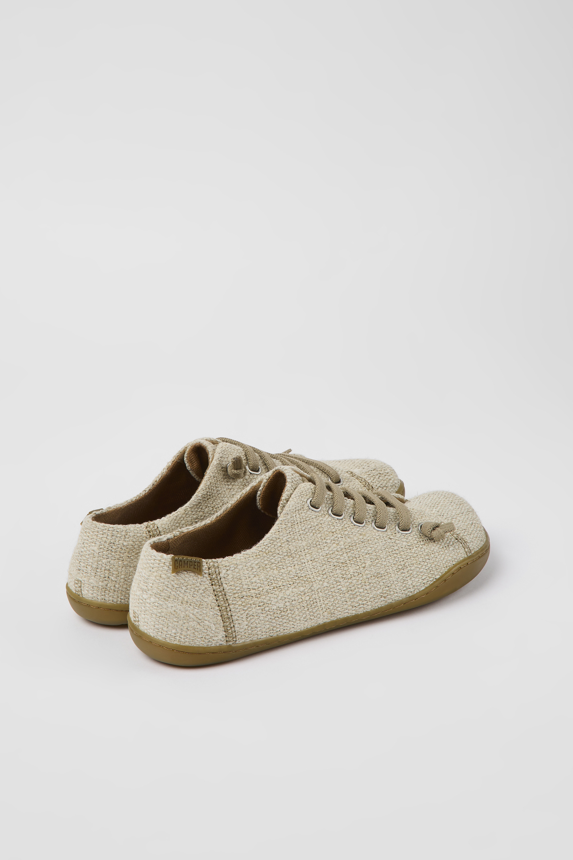 Peu - Beige textile shoes for women