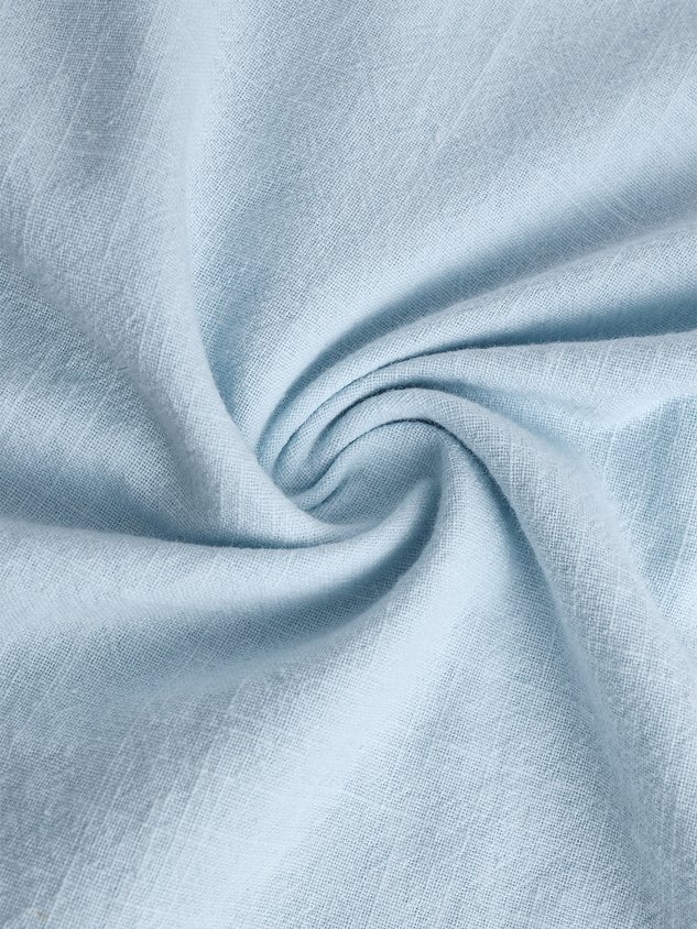 Cotton Linen Plain Color Casual Long Sleeve Shirt