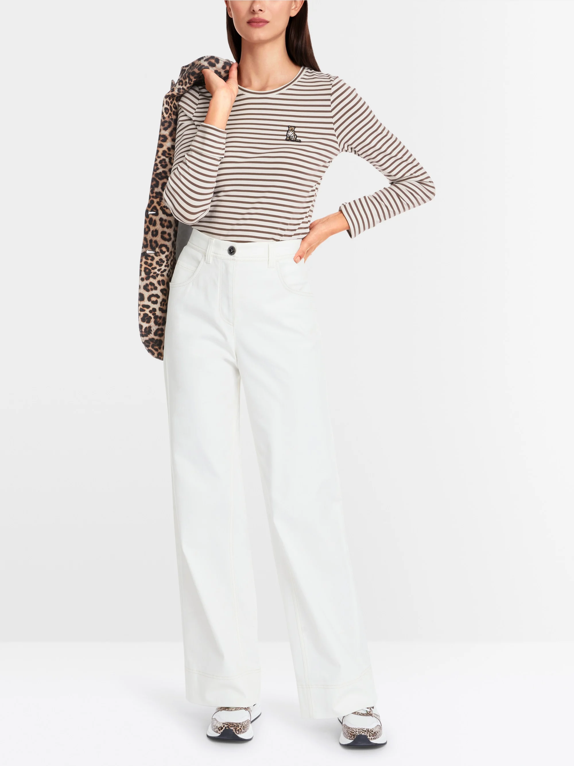 Marc-Cain Long sleeve with striped pattern