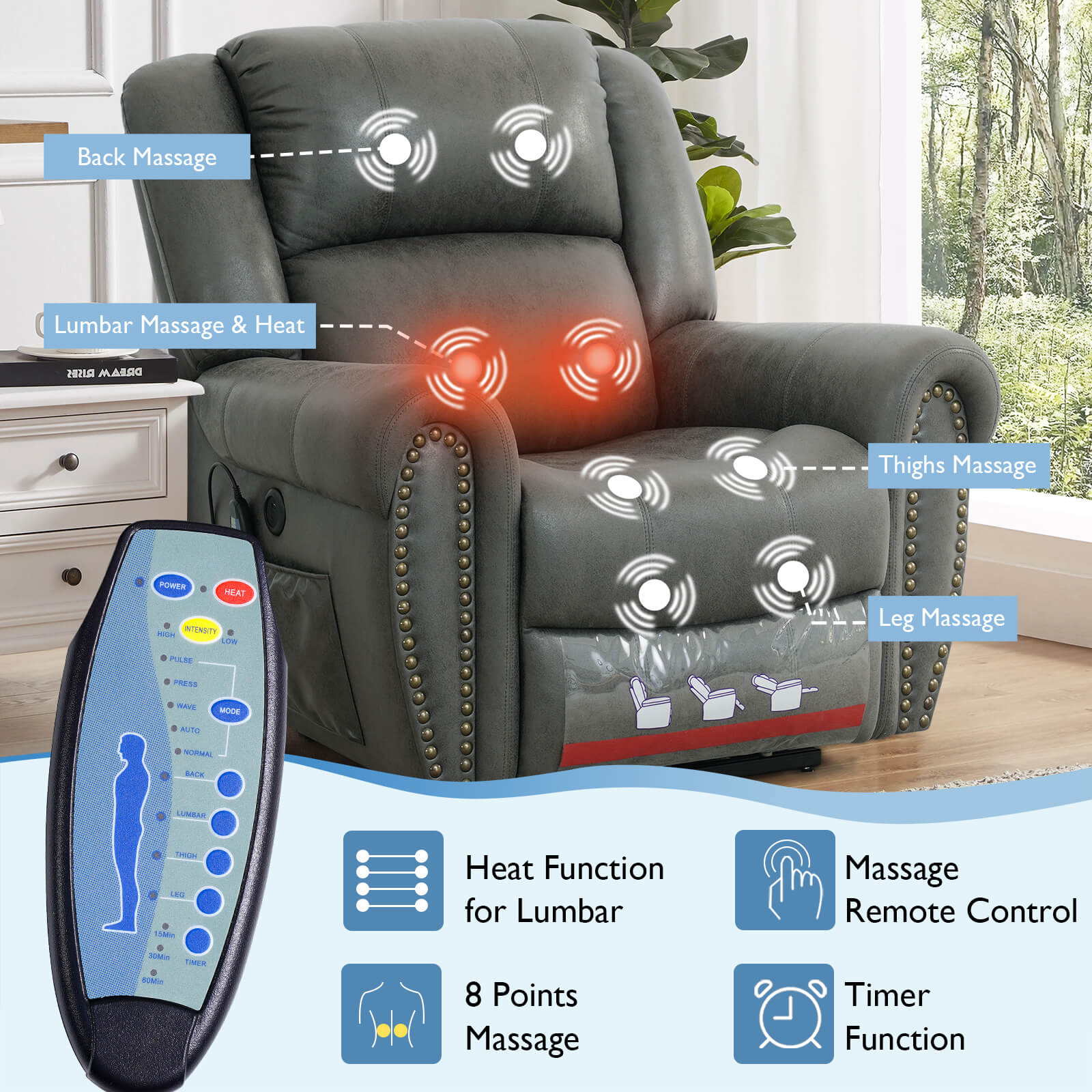 Infinite Position Lift Recliner Chair - Oversized