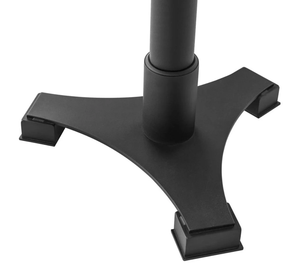 Casa Padrino mesa de comedor de lujo negra / latón Ø 60 x H. 75,5 cm - Muebles de Lujo para el Comedor