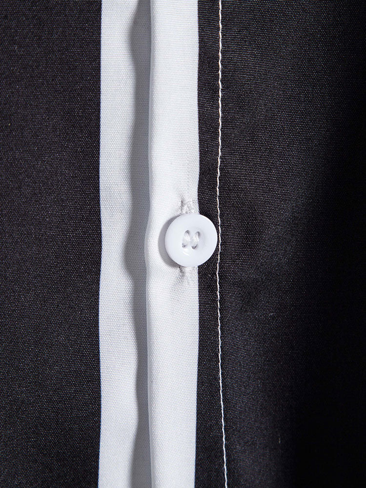 Striped print Button Up Shirt