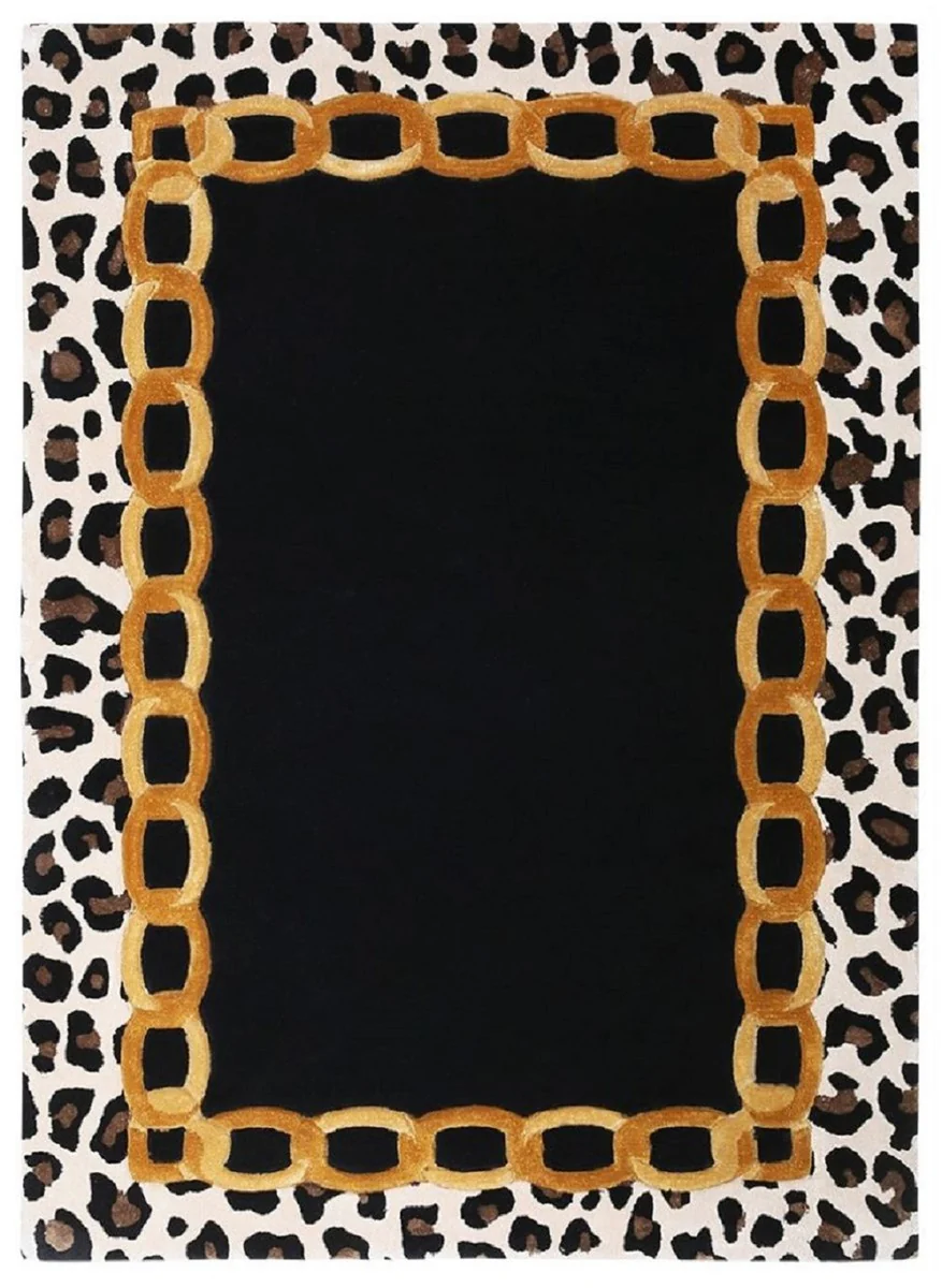 Casa Padrino Alfombra de Lujo con Diseño de Leopardo - Varios Tamaños