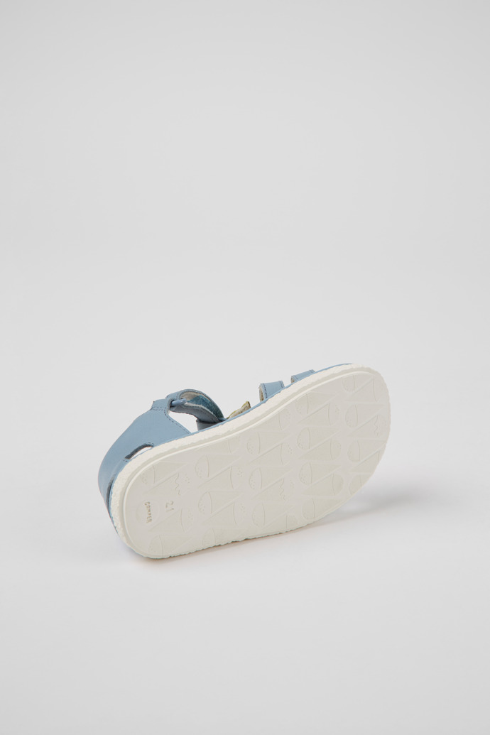 Miko Blue and green leather sandals for boys