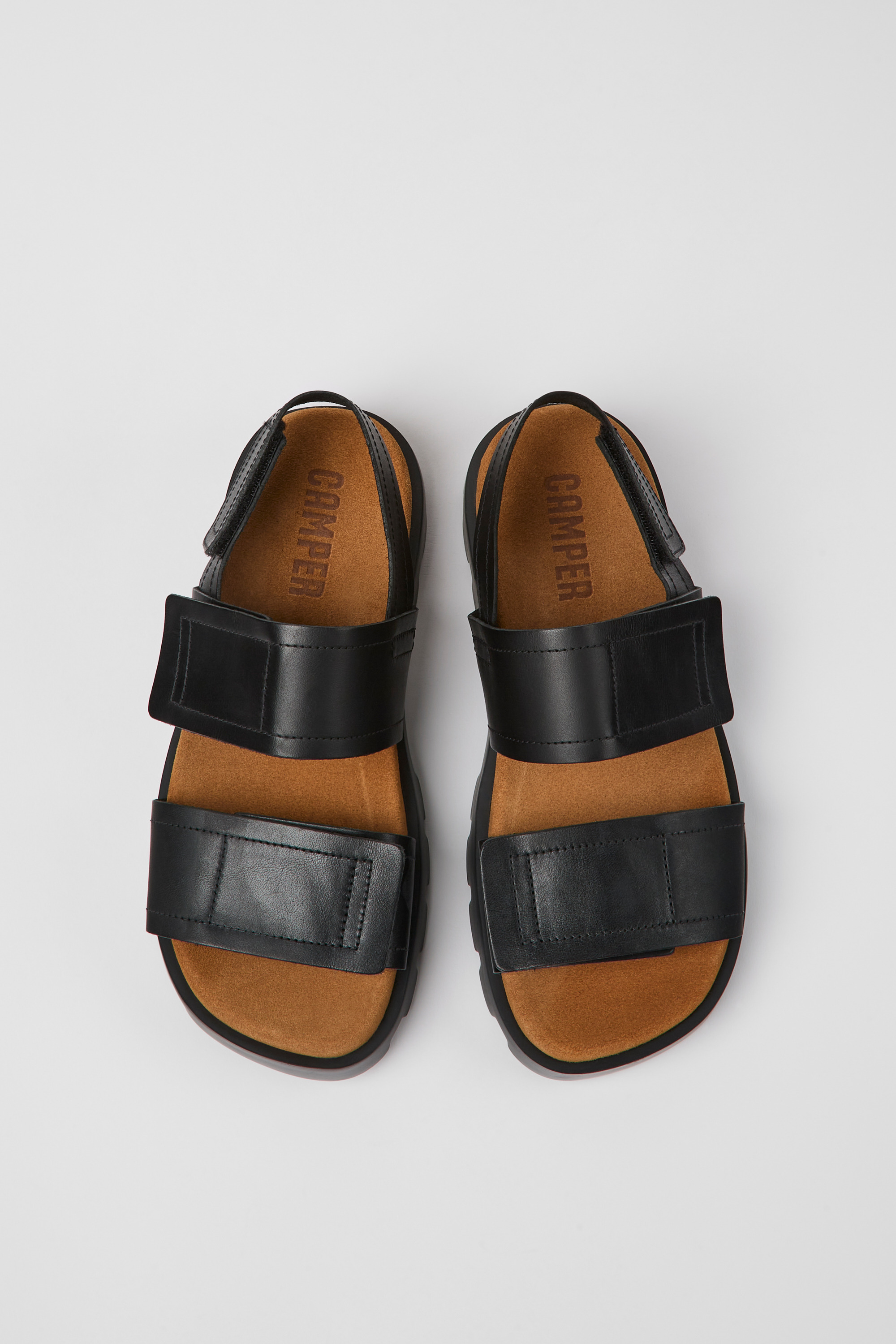 Brutus Sandal - Black leather sandals for women