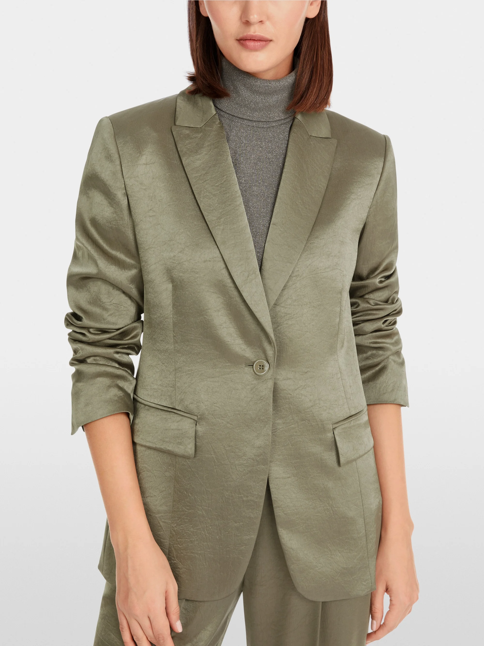 Marc-Cain Hammered satin blazer