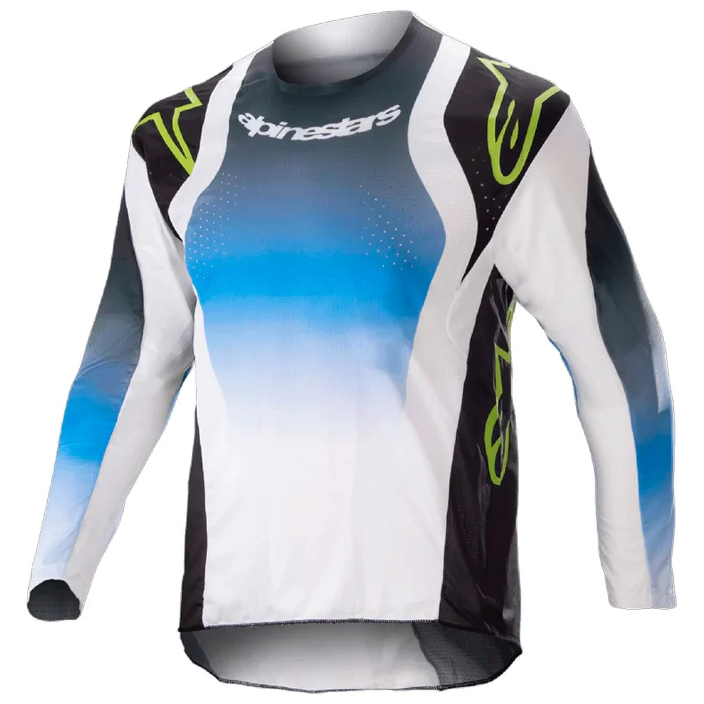 CAMISETA INFANTIL ALPINESTARS YOUTH RACER PUSH - AZUL / BLANCO