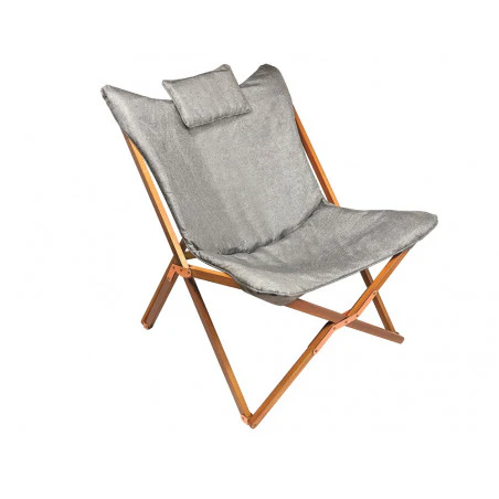 Baya Sun Confort Maxi GRIS - Silla plegable alta