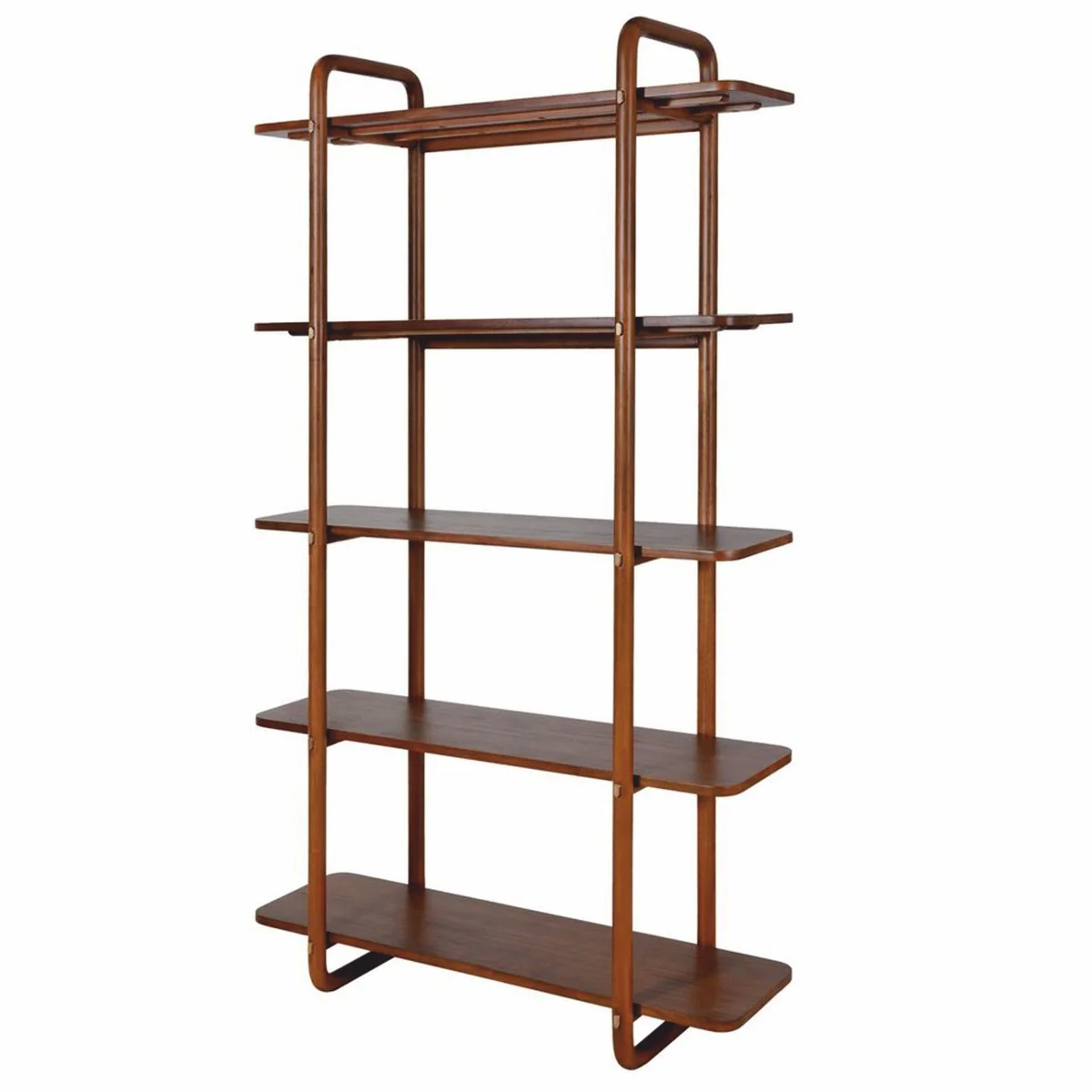 Casa Padrino armario de estanter¨ªa de lujo de caoba marr¨®n 120 x Al. 210 cm - Muebles de lujo