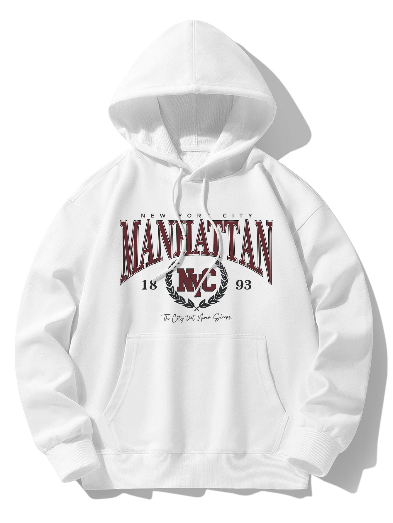 Manhattan Varsity Print Cotton Blend Hoodie & Jogger Pants