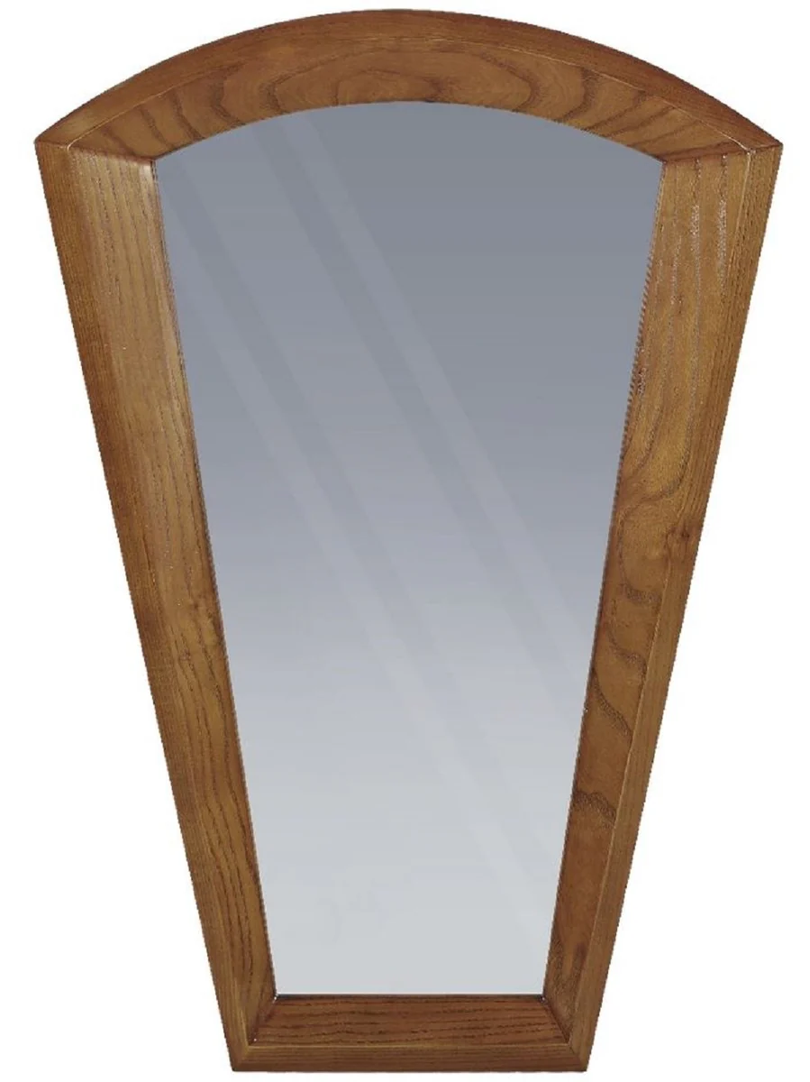 Casa Padrino espejo Art Deco de madera maciza marr¨®n 63 x 4 x A. 90 cm - Elegante espejo de pared hecho de madera de fresno de alta calidad - Espejo de armario - Espejo de sal¨®n - Muebles Art Deco