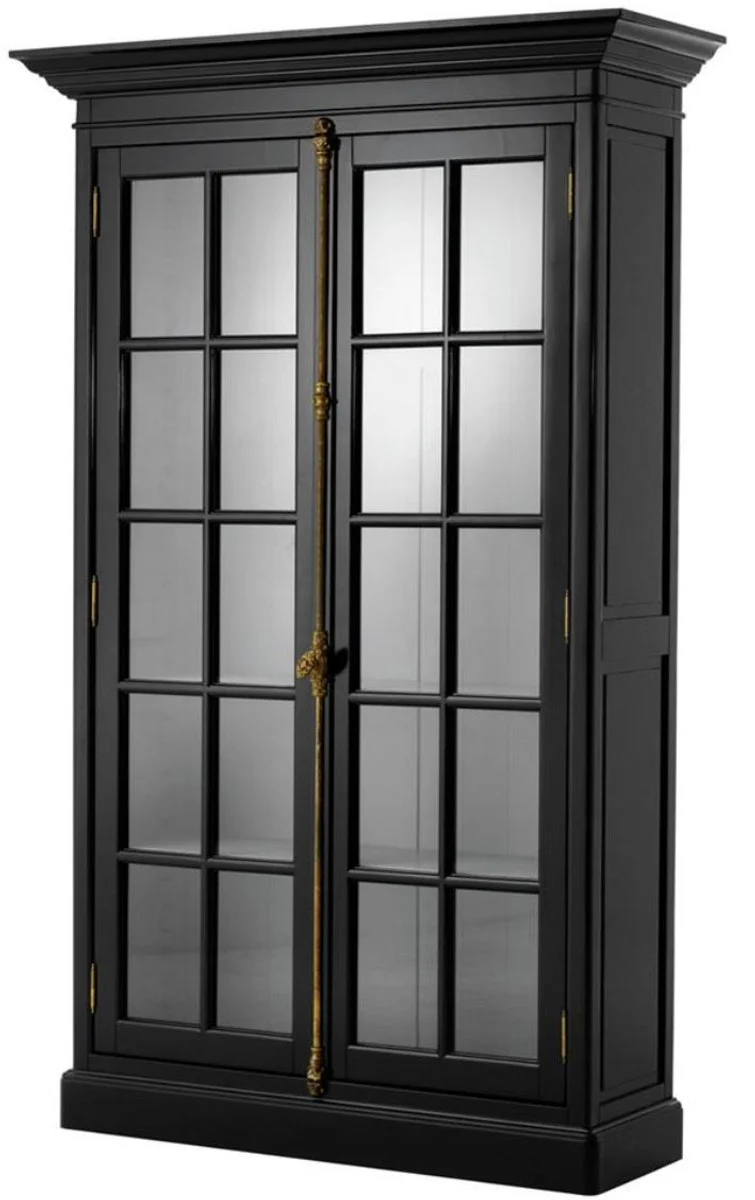 Casa Padrino Gabinete de Sala de Lujo Negro 141 x 48 x H. 233 cm - Edici¨®n Limitada