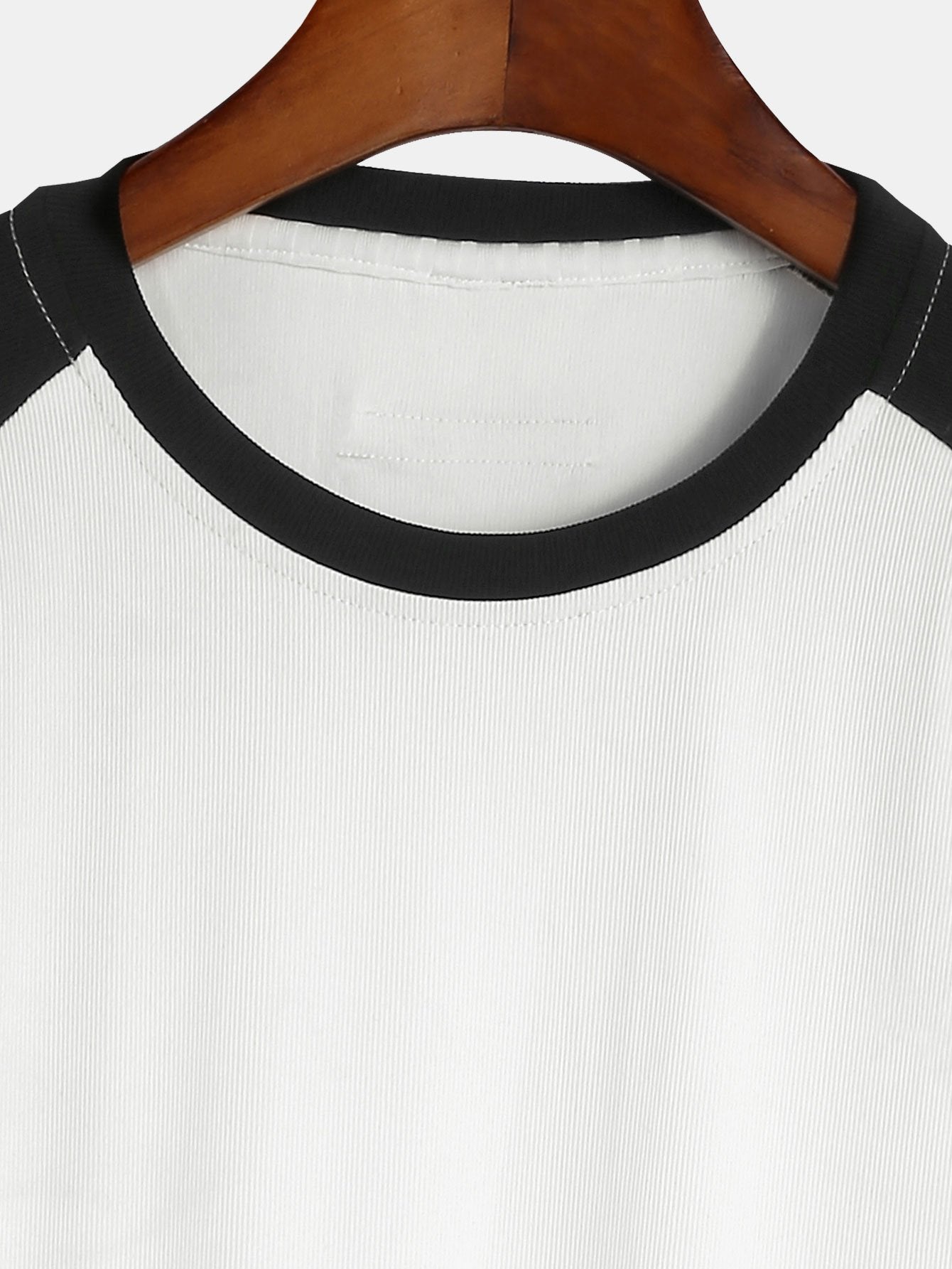 Muscle Fit Paneled Textured T-Shirt