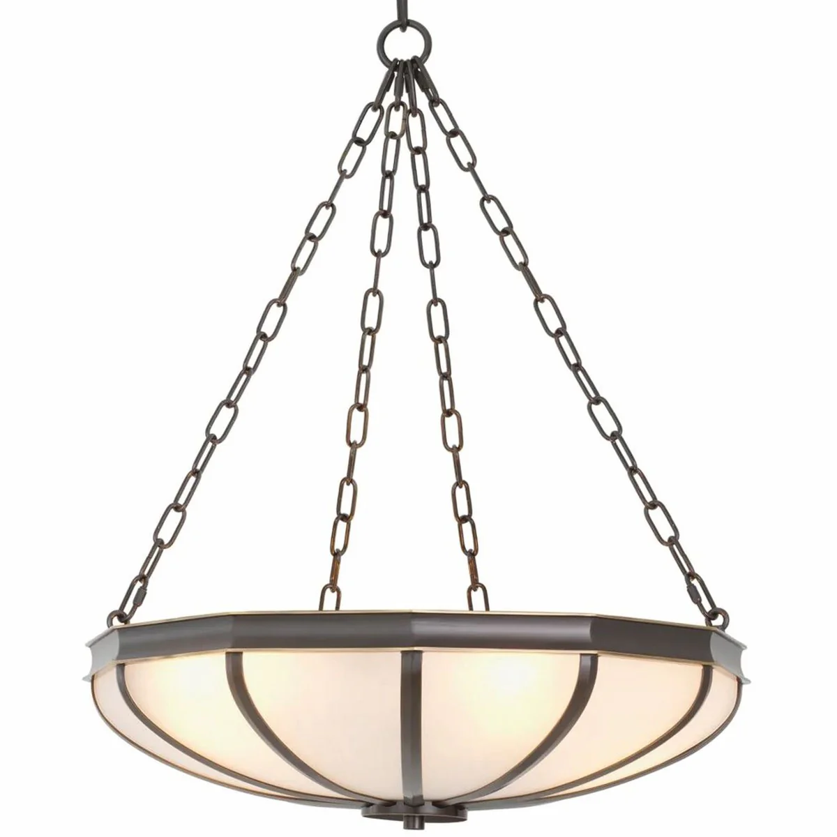 Casa Padrino l¨¢mpara de ara?a de lujo bronce / blanco 60 cm - Muebles de lujo - Interiores de lujo