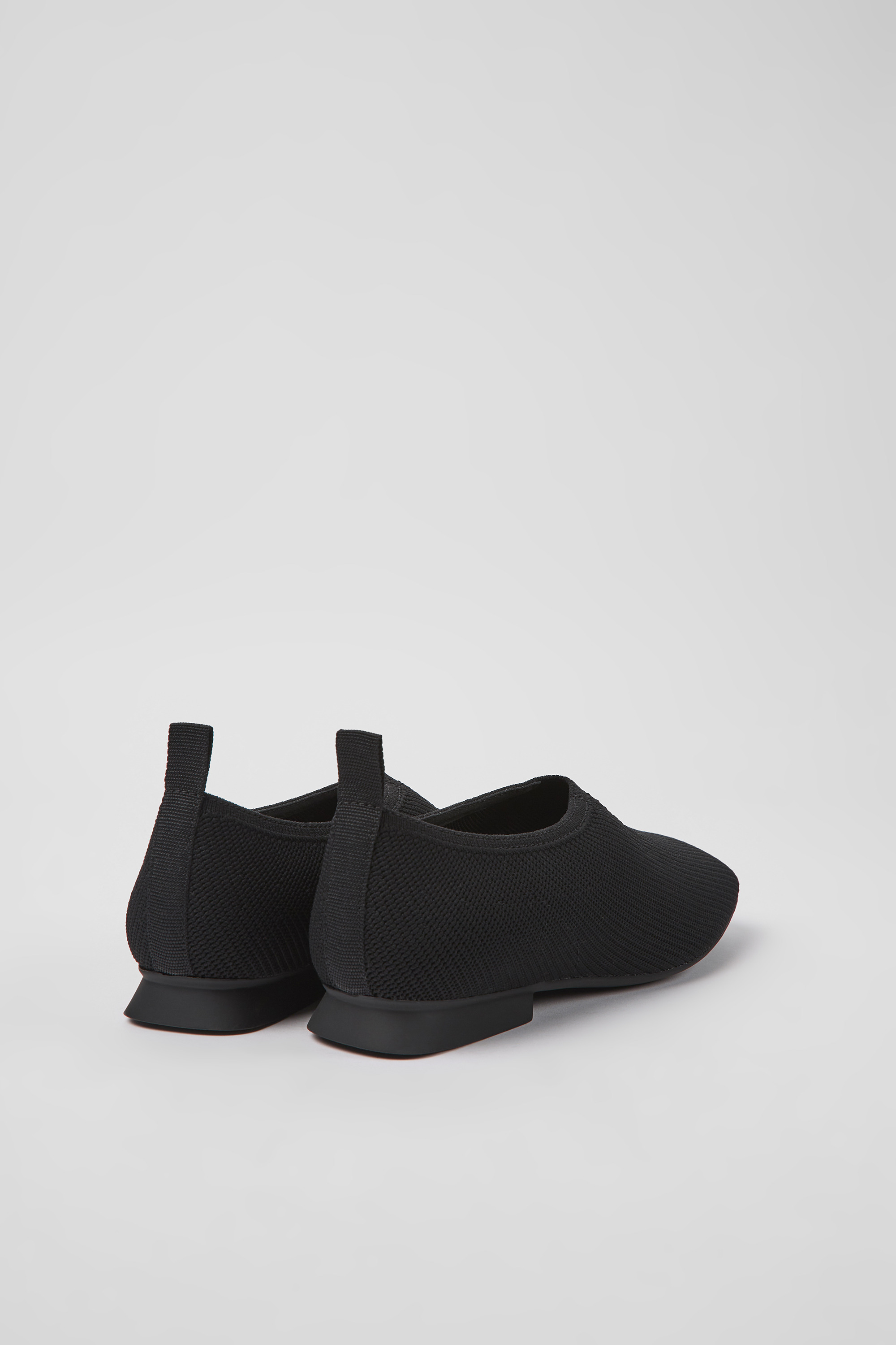 Casi Myra - Black one-piece knit ballerinas for women